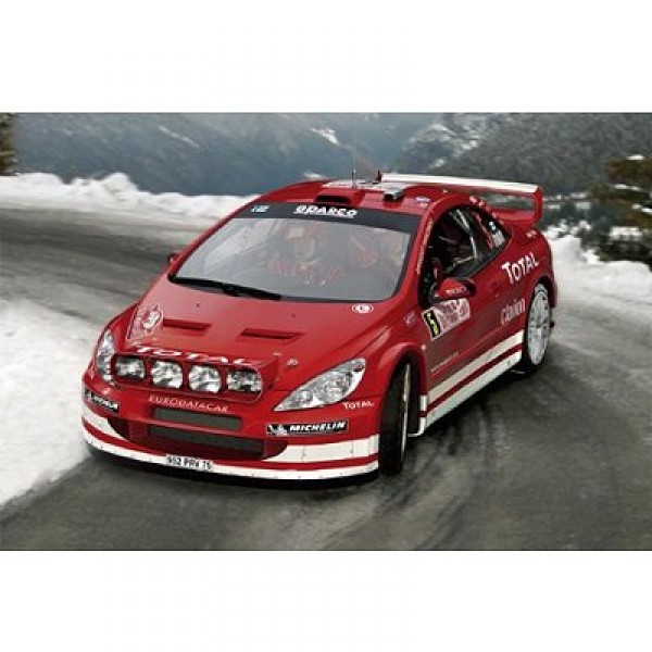 Maquette voiture : Kit complet 65 pièces : Peugeot 307 WRC '04 - Heller-50753