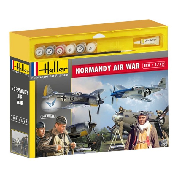 Maquettes 2ème guerre mondiale : Coffret 70ème anniversaire du débarquement Normandy Air War - Heller-53005