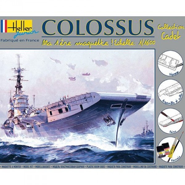 Maquette bateau : Porte-avions Colossus : Ma première maquette - Heller-49076