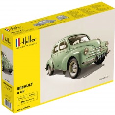 Maquette voiture : Renault 4 CV verte