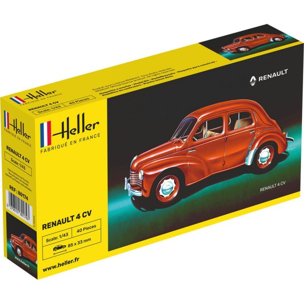 Maquette voiture : Renault 4 CV - Heller-80174