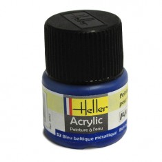 Peinture Acrylique BLEU BALTIQUE METALLIQUE 9052 Heller 