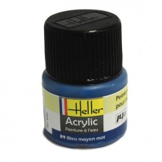 Peinture Acrylique BLEU MOYEN MAT 9089 Heller 