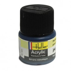 Peinture Acrylique GRIS METALLIQUE 9053 Heller 