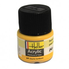 Peinture Acrylique JAUNE BRILLANT 9069 Heller 