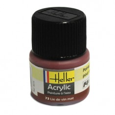 Peinture Acrylique LIE DE VIN MAT 9073 Heller 