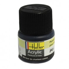 Peinture Acrylique NOIR DE CHARBON SATINE 9085 Heller 