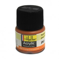 Peinture Acrylique ORANGE TRANSPARENT 9322 Heller 