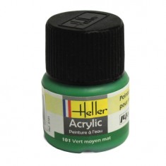 Peinture Acrylique VERT MOYEN MAT 9101 Heller 