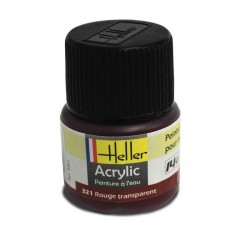 Peinture Acrylique ROUGE TRANSPARENT 9321 Heller 