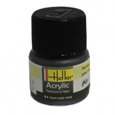 Peinture Acrylique VERT NOIR MAT 9091 Heller 