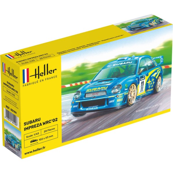 Subaru Impreza WRC 02 1/43 (Accessoires Colle Peinture inclus) Heller  - Heller-80199