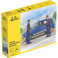 Figurines : Officiers de la gendarmerie française en 1:24