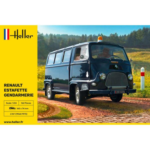 Gendarmerie-Fahrzeugmodell: Renaut Estafette - Heller-80742