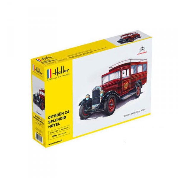 Maquette voiture : Starter kit : Citroen C4 "Splendid Hotel" - Heller-56713