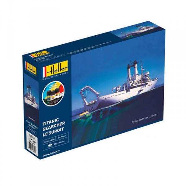 Maqueta de barco: Kit de inicio: Titanic Searcher "Le Suroit" - Heller-56615