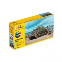 Maquette Sherman Dday - 1:72e Starter Kit (peinture colle inclus) - Heller