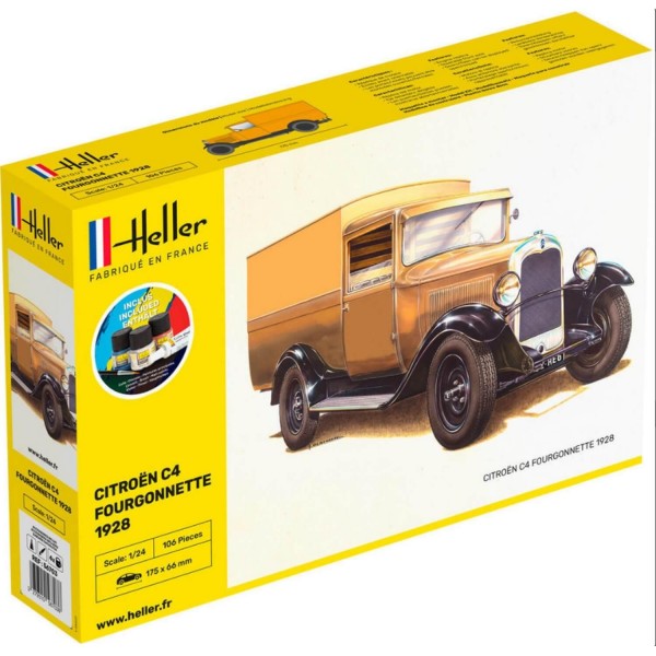 Starter Kit Citroen C4 Fourgonnette 1926 - 1:24e - Heller - Heller-56703