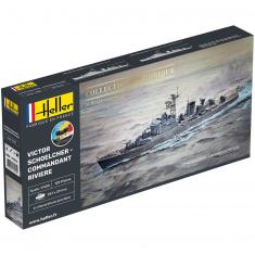 Maquette bateau : Collection historique : Starter Kit : Victor Schoelcher - Commandant Riviere