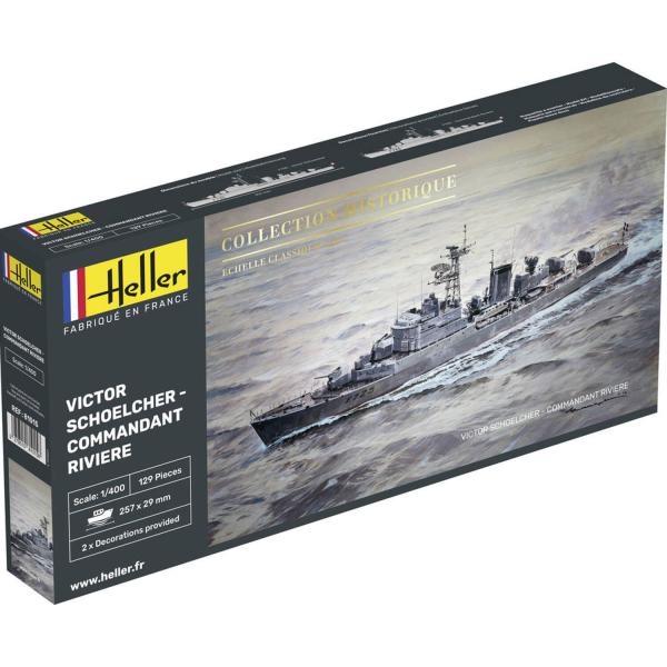 Ship model: Historical collection: Victor Schoelcher - Commandant Riviere - Heller-81015