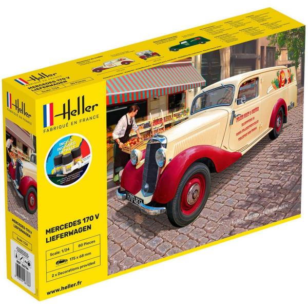 Maquette voiture : Starter Kit : Mb 170 Lieferwagen - Heller-56736