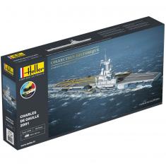 Maquette bateau : Starter Kit : Porte Avions Charles De Gaulle