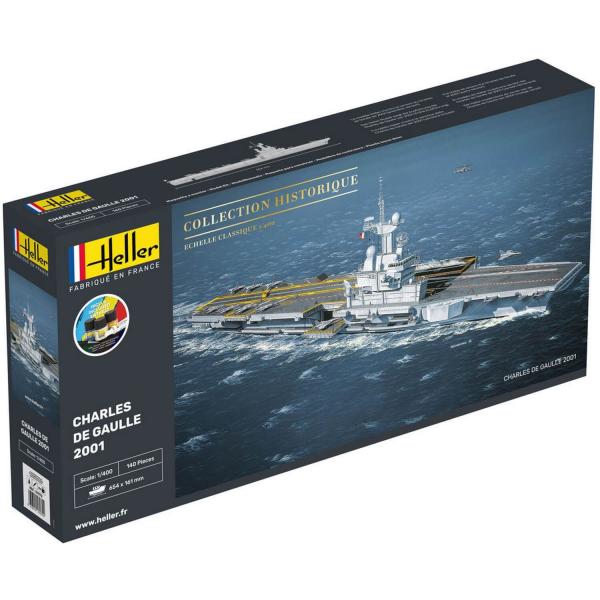 Schiffsmodell : Starter Kit : Charles De Gaulle - Heller-57072