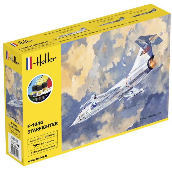 Flugzeugmodell: Starter Kit : F-104G Starfighter - Heller-35520