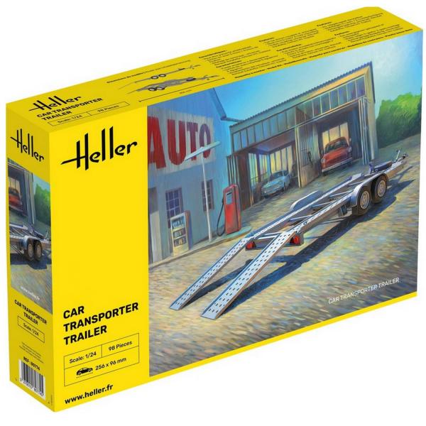 Maquette remorque : transport de véhicule - Heller-80774