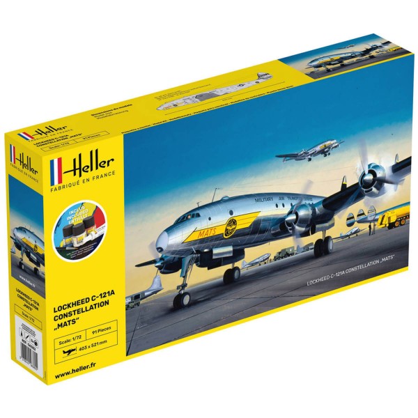 Maquette avion : Starter Kit : C-121A Constellation Mats - Heller-56382