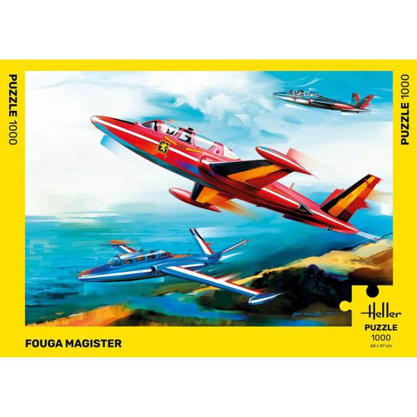 1000 pieces puzzle : Fouga Magister - Heller-20510