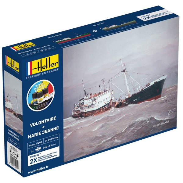 Maquettes bateaux : Starter Kit : Volontaire et Marie Jeanne - Heller-55604