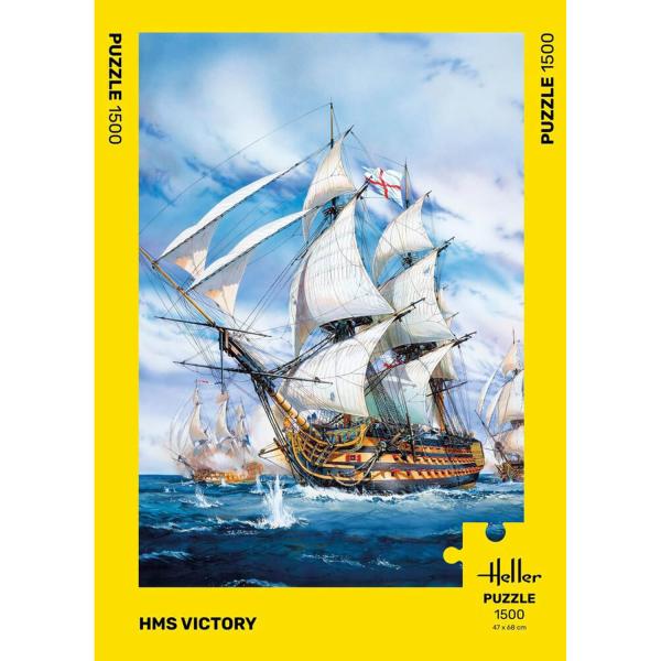 1500 pieces puzzle :  Hms Victory - Heller-20897