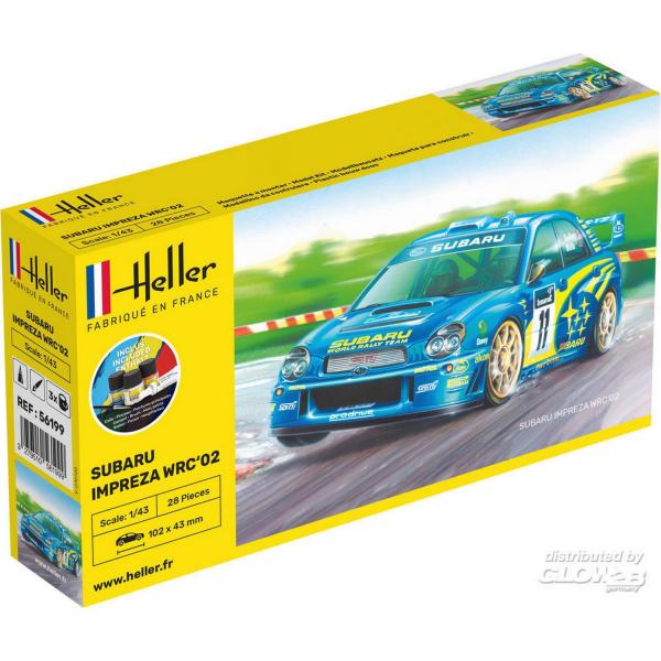 Maquette voiture : Starter Kit: Impreza WRC'02 - Heller-56199