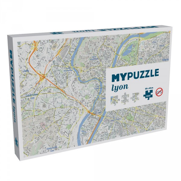 1000 pieces puzzle: MyPuzzle Lyon - Helvetiq-99646-0546