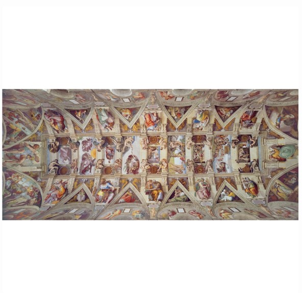 Puzzle d'art en bois 1800pièces Michèle Wilson : Michel Ange : Plafond de la Chapelle Sixtine - PMW-A544-1800