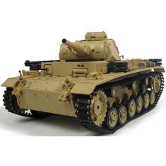 Henglong Tauch Panzer III avec système Bataille Infrarouge 1:16e (2.4GHz + Shooter + Smoke + Sound +
