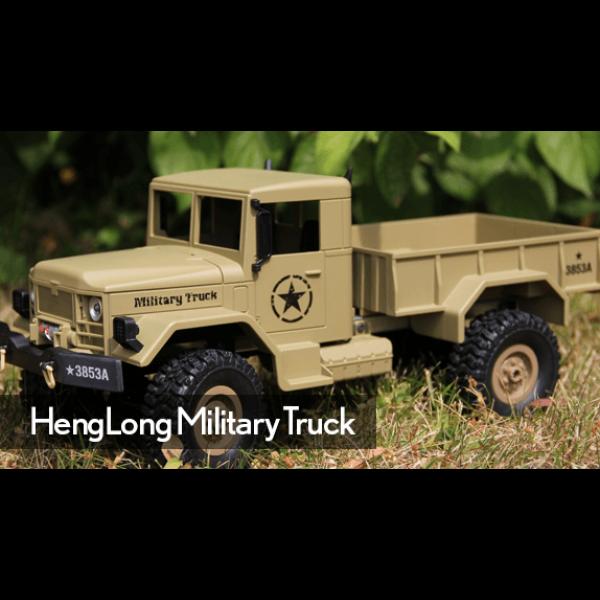 Camion Militaire RC - US 4x4 1:16e 2.4GHz Henglong  - 4400722