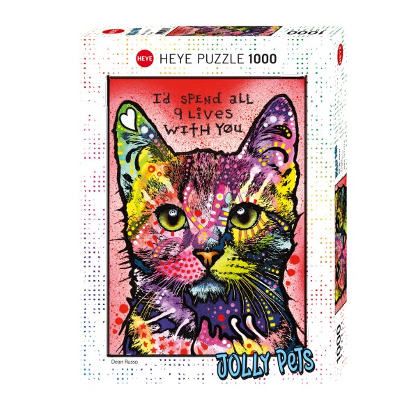 1000 pieces puzzle: Cats 9 lives - Heye-58247