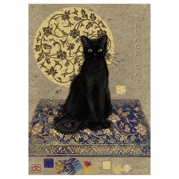 Puzzle 1000 pièces Jane Crowther : Black Cat - Heye-58259OLD
