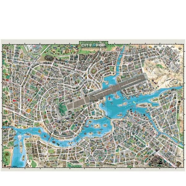 Puzzle mit 2000 Teilen: Stadt des Pops - Heye-58503-29844