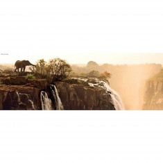 1000 pieces panoramic puzzle - Alexander von Humboldt: Elephant