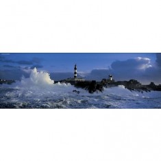 1000 pieces panoramic puzzle - Jean Guichard: Phare Le Créach