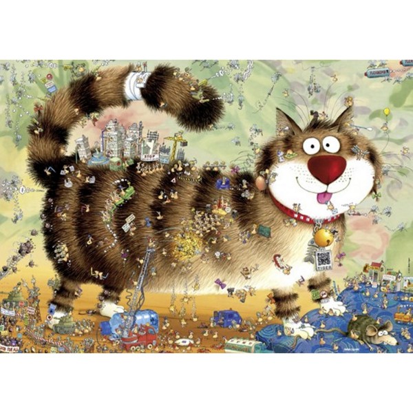 1000 pieces puzzle Marino Degano: Cat life - Heye-29569-58283