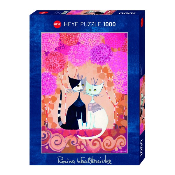 Puzzle 1000 pièces : Chats romantiques, Rosina Wachtmeister - Heye-29658-58316