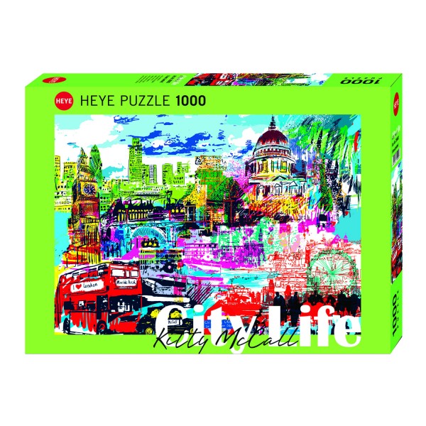 Puzzle 1000 pièces : I love Londres - Heye-29682-58318