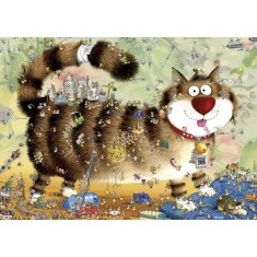 1000 Teile Puzzle Marino Degano: Katzenleben