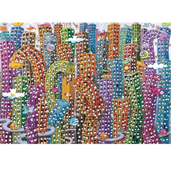 Puzzle 2000 pièces - Mordillo : La ville - Heye-29495