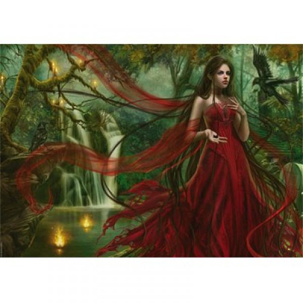Puzzle 3000 pièces - Cris Ortega : La robe rouge - Heye-29272-58500