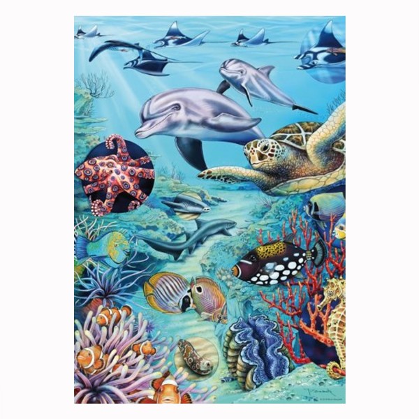Puzzle 500 pièces Flora & Fauna : Marion Wieczorek, Tropical Waters - Mercier-29623-58096